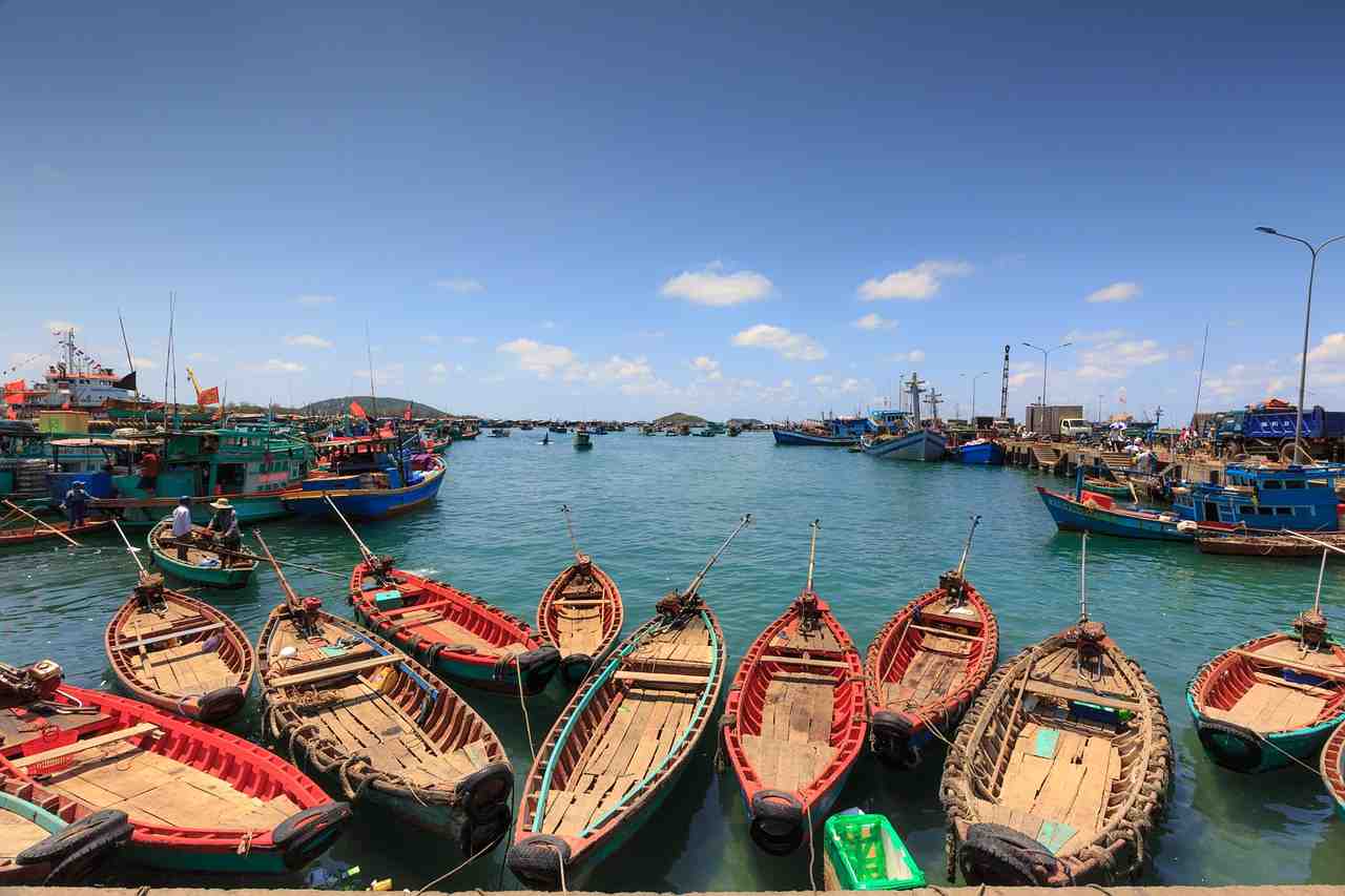 l'île de phu quoc, les pêcheurs, bateau de pêche